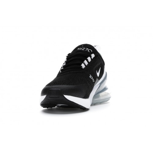 Кроссы Nike Air Max 270 Black White Pure Platinum (W) - женская сетка размеров