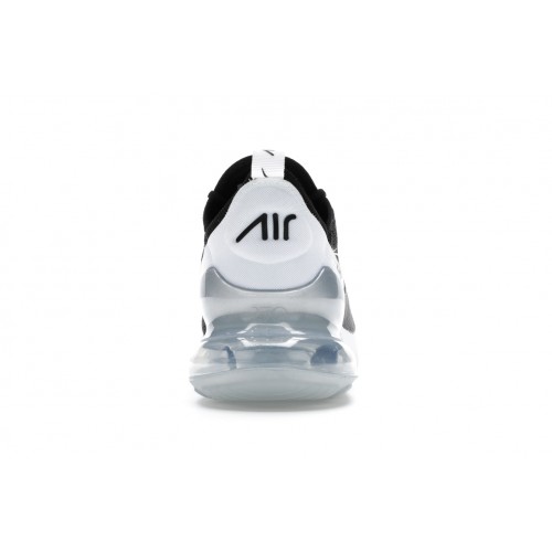 Кроссы Nike Air Max 270 Black White Pure Platinum (W) - женская сетка размеров