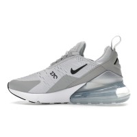 Женские Nike Air Max 270 Pure Platinum Light Smoke Grey Metallic Silver Black (W)