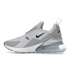 Женские Nike Air Max 270 Pure Platinum Light Smoke Grey Metallic Silver Black (W)