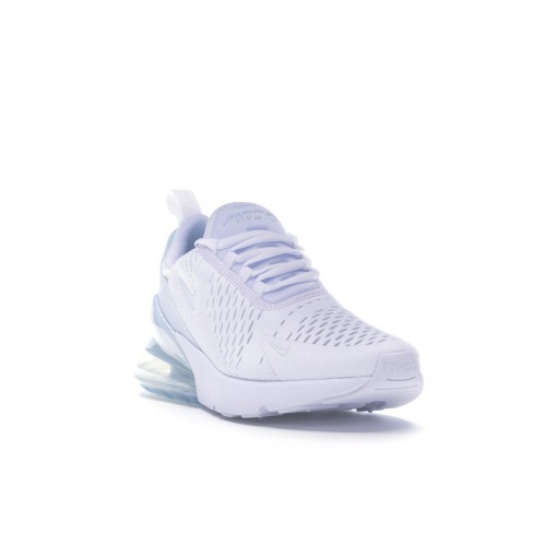 Кроссы Nike Air Max 270 Triple White (W) - женская сетка размеров