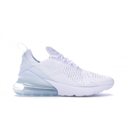 Кроссы Nike Air Max 270 Triple White (W) - женская сетка размеров