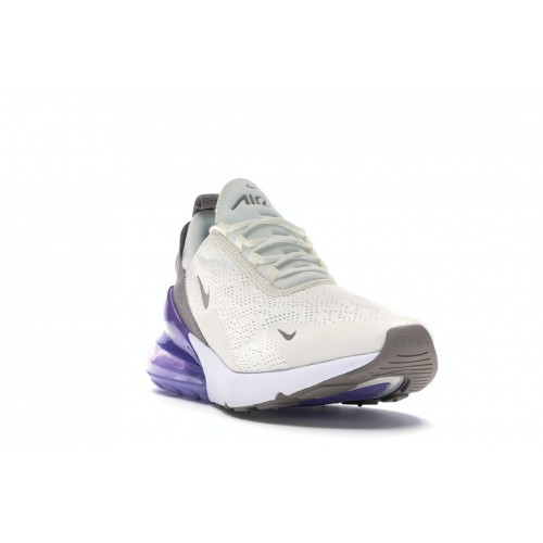 Кроссы Nike Air Max 270 Sail Pumice Space Purple (W) - женская сетка размеров