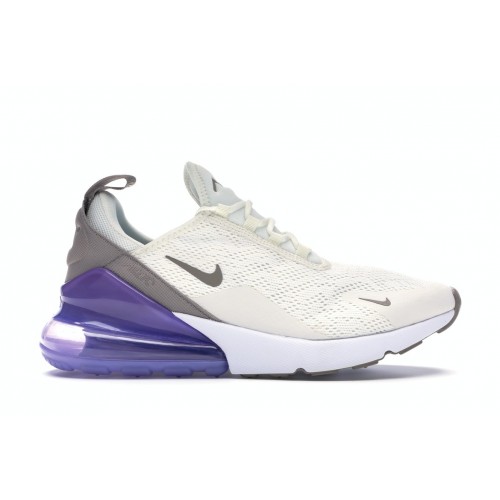 Кроссы Nike Air Max 270 Sail Pumice Space Purple (W) - женская сетка размеров