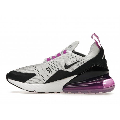 Кроссы Nike Air Max 270 White Fuchsia Dream (W) - женская сетка размеров