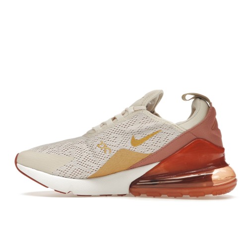 Кроссы Nike Air Max 270 Light Cream Terra Blush (W) - женская сетка размеров