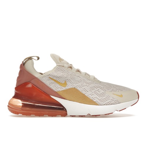 Кроссы Nike Air Max 270 Light Cream Terra Blush (W) - женская сетка размеров