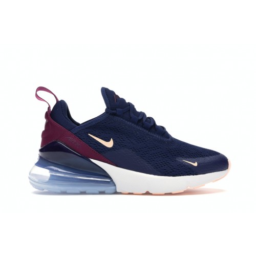 Кроссы Nike Air Max 270 Blue Void (W) - женская сетка размеров