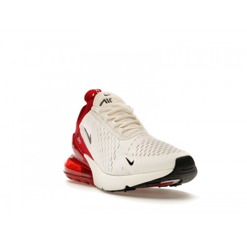 Nike Wmns Air Max 270 Sail Gym Red - женская сетка размеров