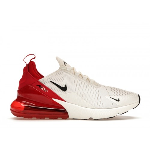 Nike Wmns Air Max 270 Sail Gym Red - женская сетка размеров