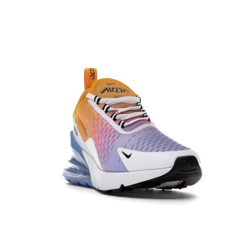 Кроссы Nike Air Max 270 Gradient University Gold (W) - женская сетка размеров