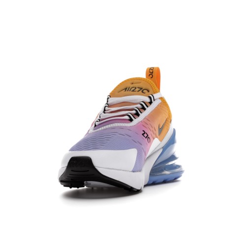 Кроссы Nike Air Max 270 Gradient University Gold (W) - женская сетка размеров