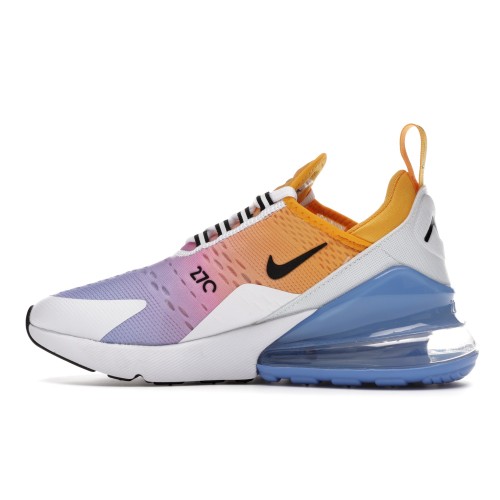 Кроссы Nike Air Max 270 Gradient University Gold (W) - женская сетка размеров