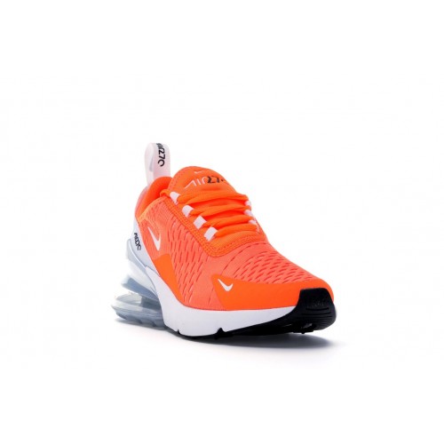 Кроссы Nike Air Max 270 Total Orange (W) - женская сетка размеров