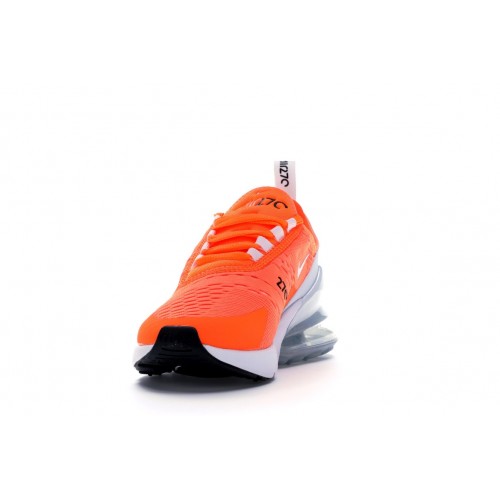 Кроссы Nike Air Max 270 Total Orange (W) - женская сетка размеров