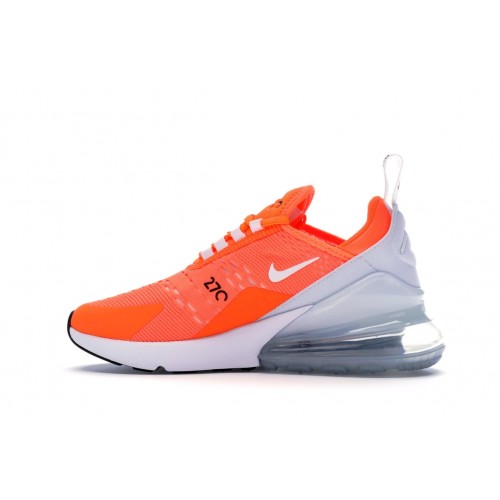 Кроссы Nike Air Max 270 Total Orange (W) - женская сетка размеров