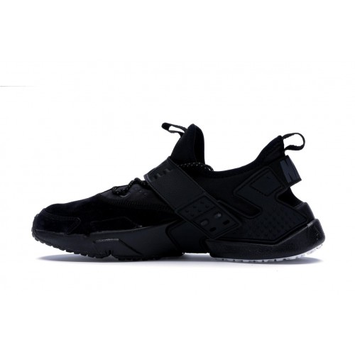Кроссы Nike Air Huarache Drift Black - мужская сетка размеров