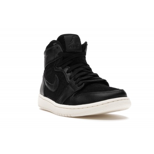 Кроссы Jordan 1 Retro High Black Sail (W) - женская сетка размеров