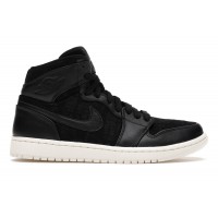 Женские кроссовки Jordan 1 Retro High Black Sail (W)
