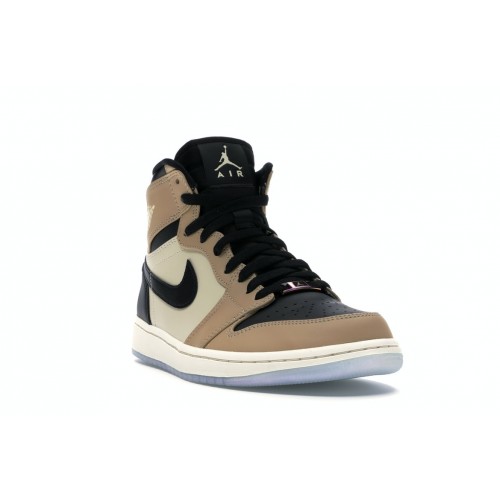 Кроссы Jordan 1 Retro High Black Mushroom (W) - женская сетка размеров
