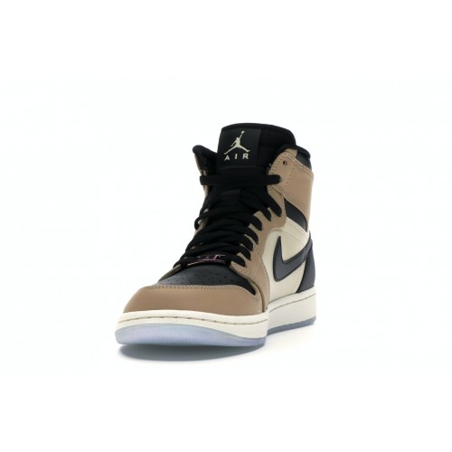 Кроссы Jordan 1 Retro High Black Mushroom (W) - женская сетка размеров