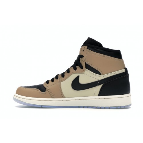 Кроссы Jordan 1 Retro High Black Mushroom (W) - женская сетка размеров