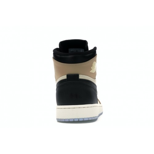 Кроссы Jordan 1 Retro High Black Mushroom (W) - женская сетка размеров
