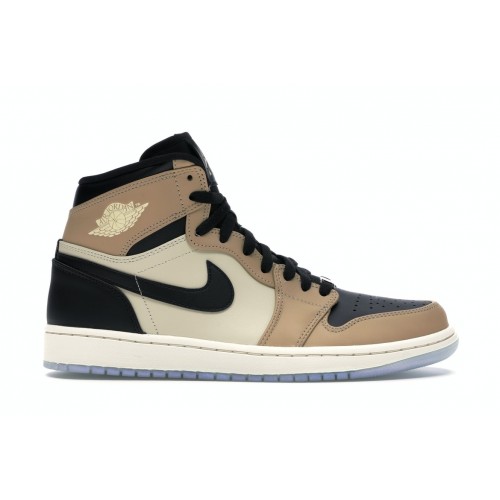 Кроссы Jordan 1 Retro High Black Mushroom (W) - женская сетка размеров