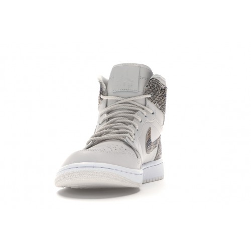 Кроссы Jordan 1 Retro High White Snake (W) - женская сетка размеров