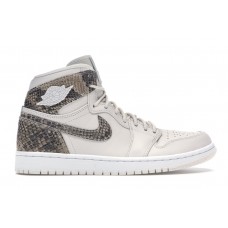 Женские кроссовки Jordan 1 Retro High White Snake (W)