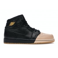 Женские кроссовки Jordan 1 Retro High Dip-Toe Black (W)