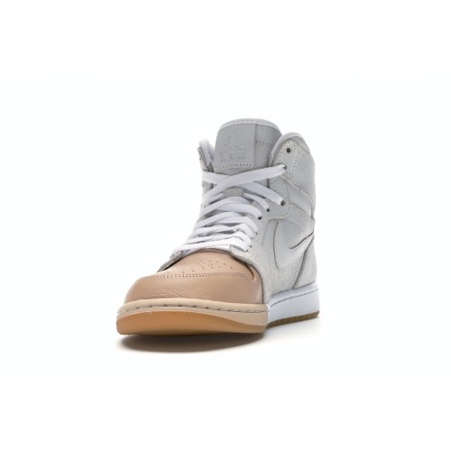 Кроссы Jordan 1 Retro High Dip-Toe White (W) - женская сетка размеров
