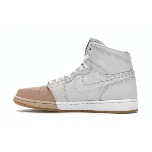 Кроссы Jordan 1 Retro High Dip-Toe White (W) - женская сетка размеров