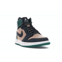 Женские Jordan 1 Retro High Bio Beige Anthracite Mystic Green (W)