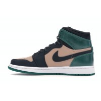 Женские Jordan 1 Retro High Bio Beige Anthracite Mystic Green (W)