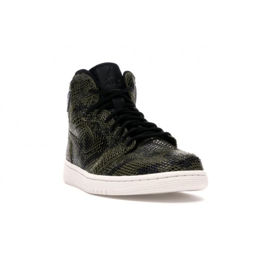 Кроссы Jordan 1 Retro High Snakeskin (W) - женская сетка размеров