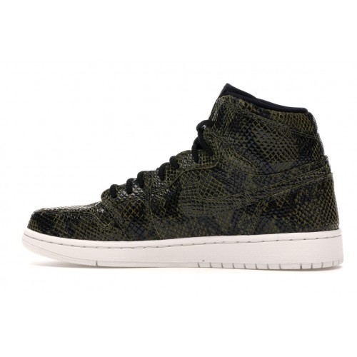 Кроссы Jordan 1 Retro High Snakeskin (W) - женская сетка размеров