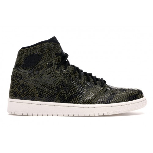 Кроссы Jordan 1 Retro High Snakeskin (W) - женская сетка размеров