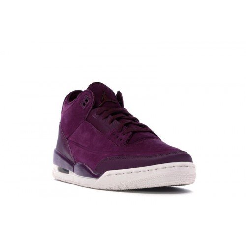 Кроссы Jordan 3 Retro Bordeaux (W) - женская сетка размеров