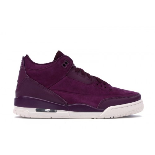 Кроссы Jordan 3 Retro Bordeaux (W) - женская сетка размеров