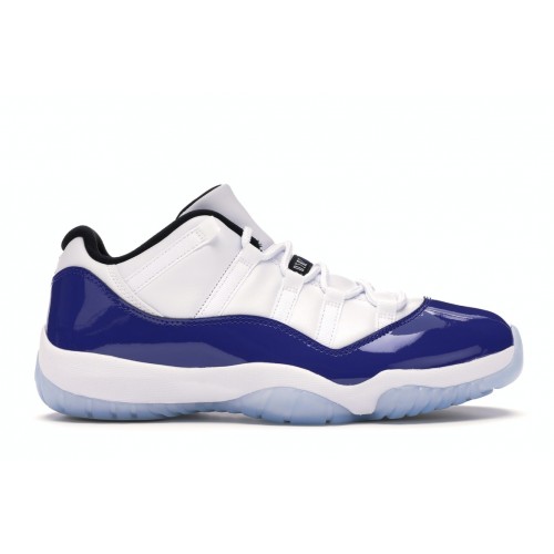 Кроссы Jordan 11 Retro Low White Concord (W) - женская сетка размеров