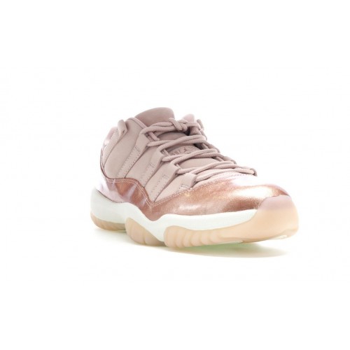 Кроссы Jordan 11 Retro Low Rose Gold (W) - женская сетка размеров