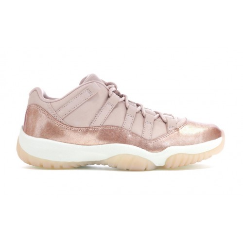 Кроссы Jordan 11 Retro Low Rose Gold (W) - женская сетка размеров