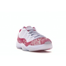 Женские кроссовки Jordan 11 Retro Low Pink Snakeskin (2019) (W)