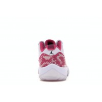 Женские кроссовки Jordan 11 Retro Low Pink Snakeskin (2019) (W)