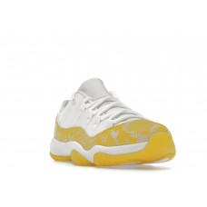 Женские кроссовки Jordan 11 Retro Low Yellow Snakeskin (W)