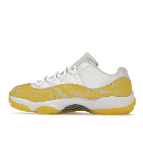 Кроссы Jordan 11 Retro Low Yellow Snakeskin (W) - женская сетка размеров