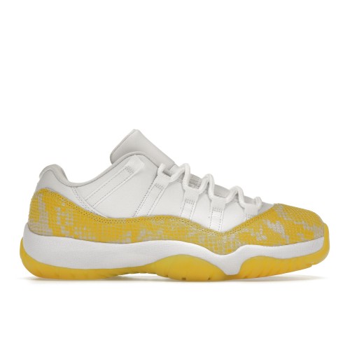 Кроссы Jordan 11 Retro Low Yellow Snakeskin (W) - женская сетка размеров