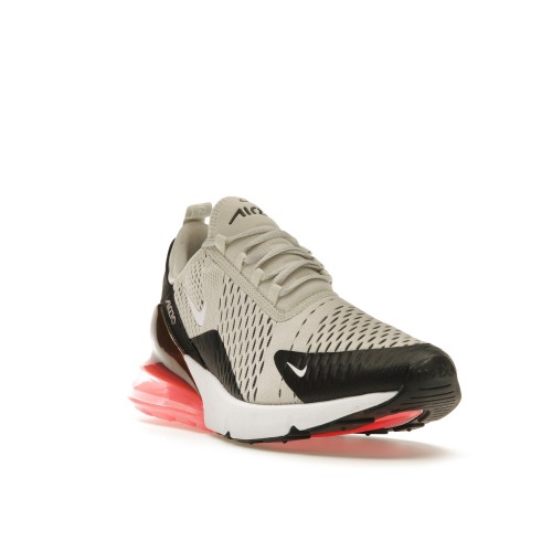 Кроссы Nike Air Max 270 Light Bone Hot Punch - мужская сетка размеров