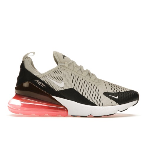 Кроссы Nike Air Max 270 Light Bone Hot Punch - мужская сетка размеров